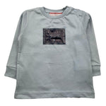 CESARE PACIOTTI shirt girocollo tinta unita con stampa Azzurro per Bambino TSP5371BJX AZZURRO CESARE PACIOTTI 
