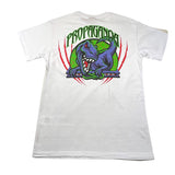 Propaganda T-Shirt Rundhals Einfarbig mit Aufdruck Weiß Für Jungen