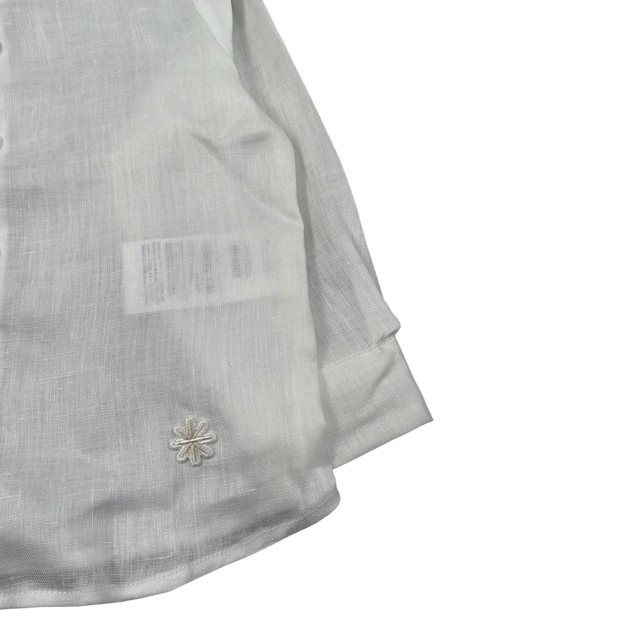 Manuel Ritz Camicia Collo Coreano Tinta Uita Bianco per Neonato MR2033N BIANCO MANUEL RITZ 