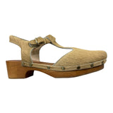 Papanatas Clogs Einfarbig Mit Schnalle Sand Für Mädchen