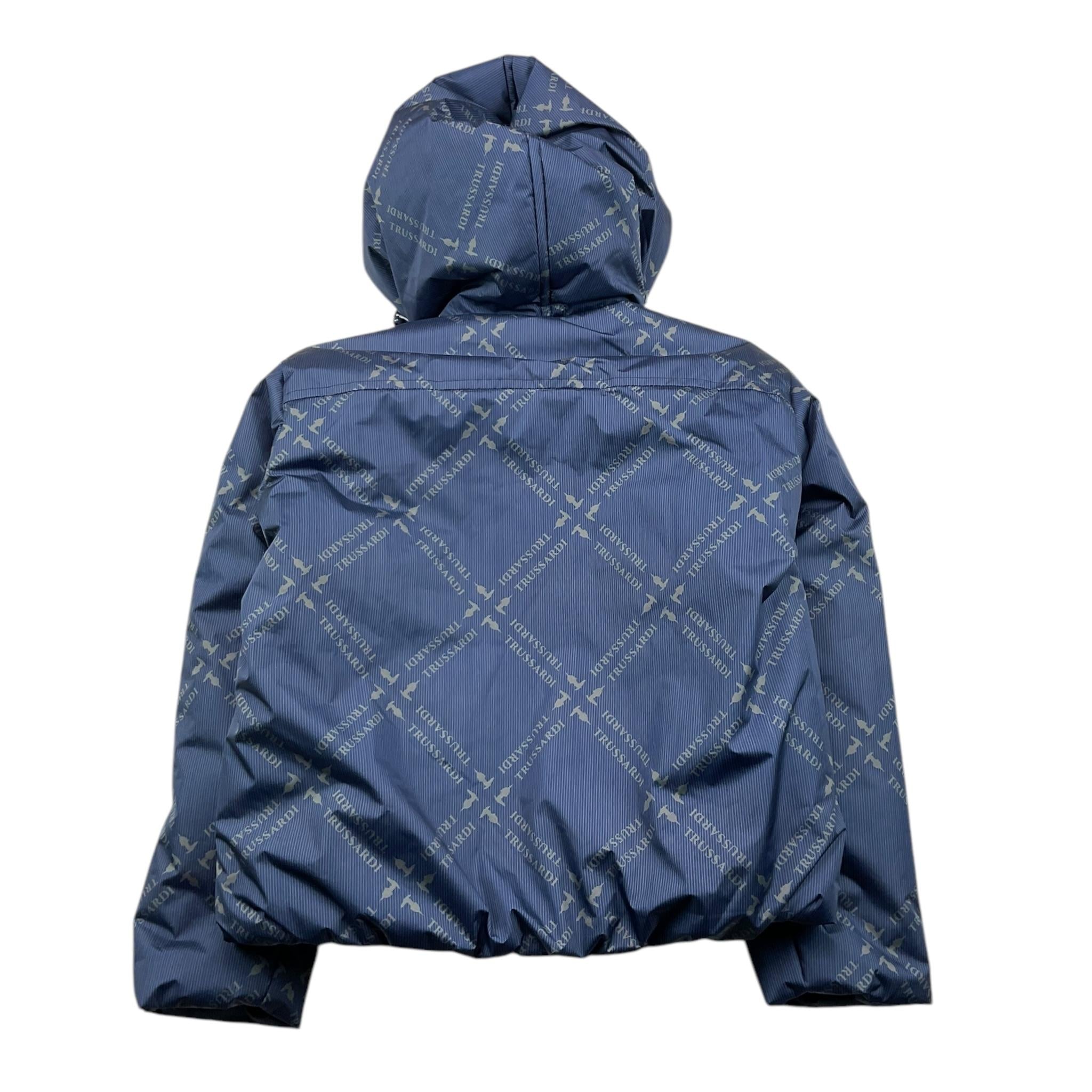 TRUSSARDI giubbino tinta unita con logo Blu per Bambino TBA25110 BLU TRUSSARDI 