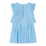 Mayoral Tuta Intera Tinta Unita Mezza Manica per Bambina 3871 AZZURRO MAYORAL 