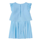 Mayoral Tuta Intera Tinta Unita Mezza Manica per Bambina 3871 AZZURRO MAYORAL 