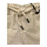 Emanuel Pris Einfarbige Bermuda-Shorts mit elastischer Taille in Sand für Neugeborene