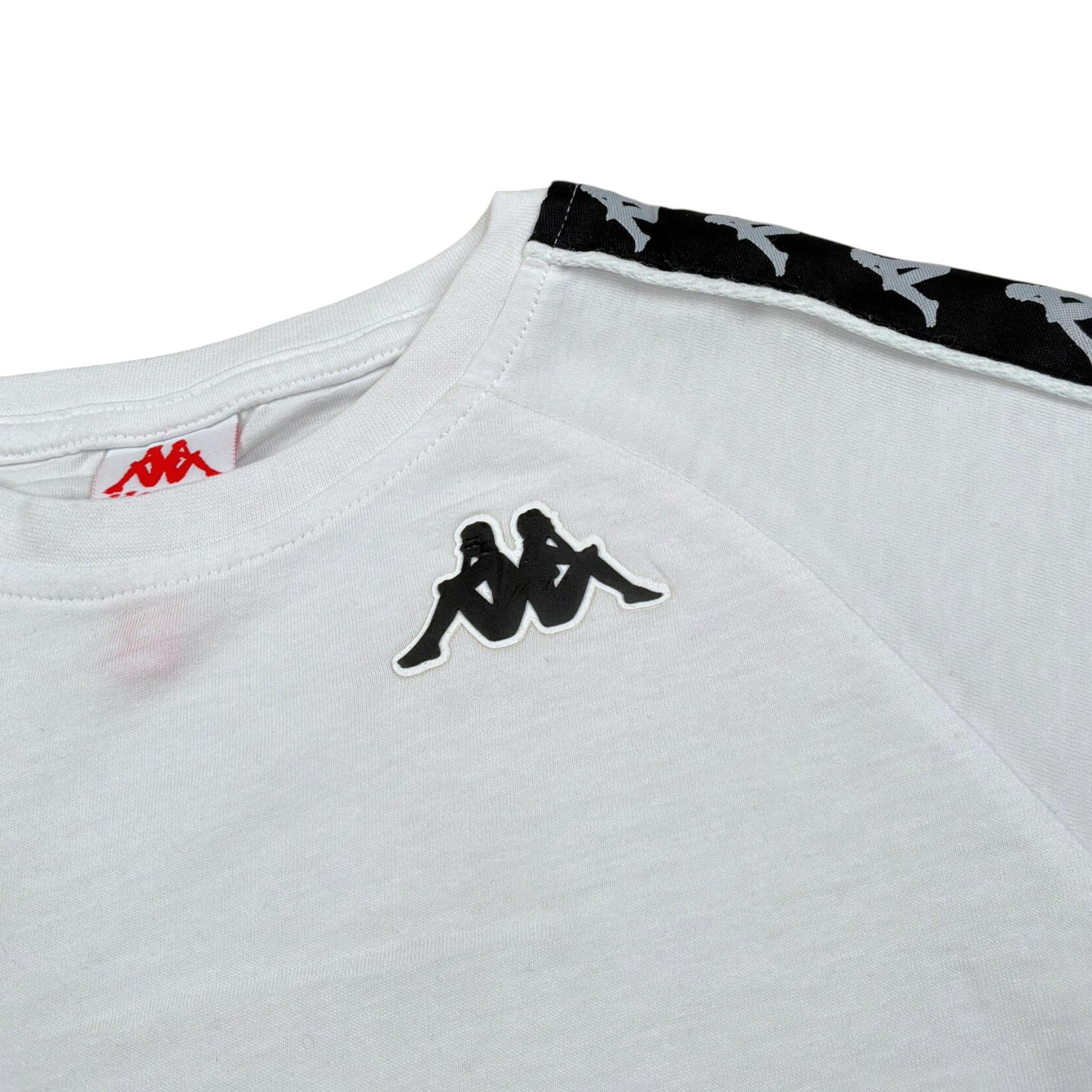 Kappa T-Shirt Girocollo tinta unita con Logo Bianco per Bambino 174934 BIANCO KAPPA 