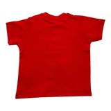 Zu+Elements – Einfarbiges T-Shirt mit rotem Aufdruck für Babys