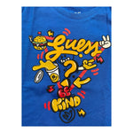 GUESS shirt girocollo tinta unita con stampa Cobalto per Neonato N4YI13K8HM4XX COBALTO GUESS 