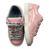Chiara Ferragni Sneakers einfarbig mit rosa Logo für Baby Mädchen