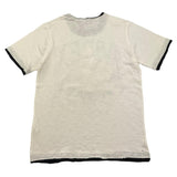 Avirex C&amp;Mt Rundhals-T-Shirt einfarbig mit Kontrastdruck weiß für Kinder
