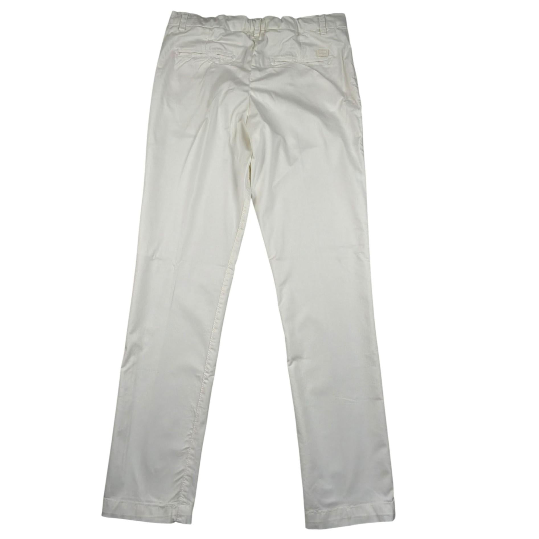 Emanuel Pris Pantalone Tinta Unita con Girovita Regolabile per Bambino EPT6125R PANNA EMANUEL PRIS 