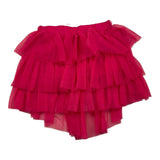 M+E‘ Einfarbiger Rock mit Tüll und elastischer Taille Fuchsia für Baby Mädchen