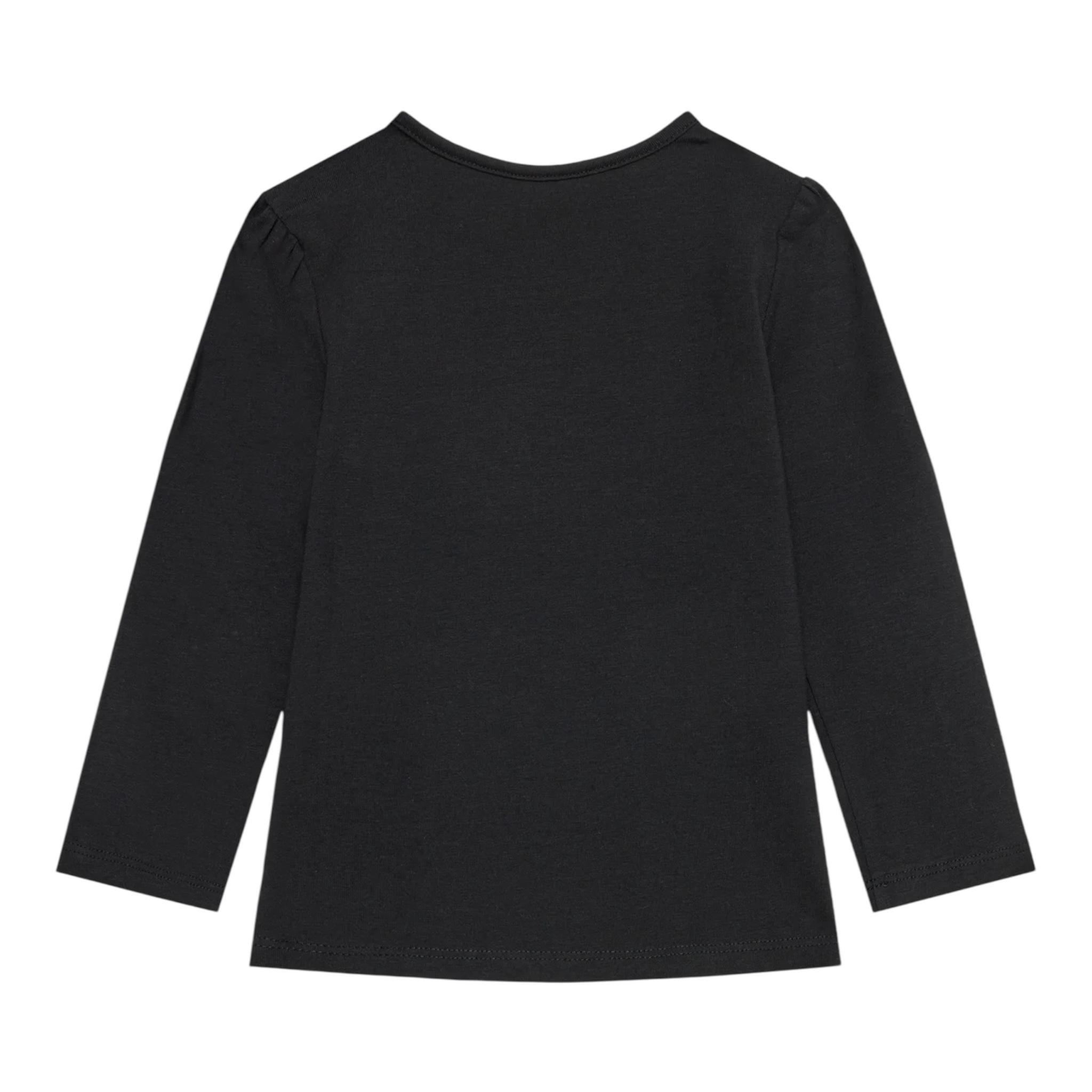 GUESS shirt girocollo tinta unita con stampa logo Nero per Bambina K4BI02J1314 NERO GUESS 