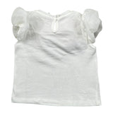 Miss Grant T-Shirt Girocollo tinta unita con Applicazioni Bianco per Neonata MG1332XX BIANCO MISS GRANT 