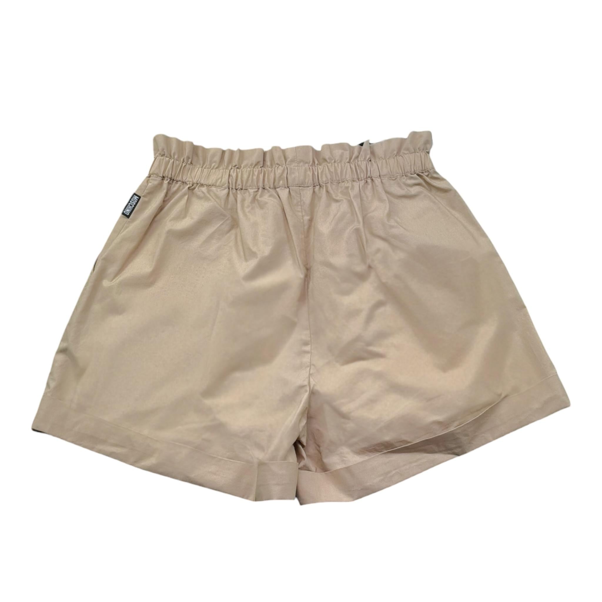 Moschino Short Tinta Unita con Elastico In Vita per Bambina HDQ01Y BEIGE MOSCHINO 