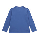 GUESS shirt girocollo tinta unita con stampa Blu per Neonato N4YI30K8HM4X BLU GUESS 