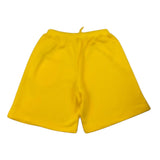 Dsquared2 Einfarbige Trainingsanzug-Bermudashorts mit elastischer Taille Gelb für Jungen