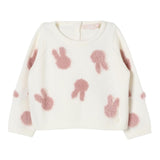 LIU JO maglia girocollo tinta unita con ricami Panna per Neonata HF4046 PANNA LIU JO 