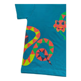 Losan Einfarbiges Rundhals-T-Shirt mit Kontrastdruck Petrol für Jungen