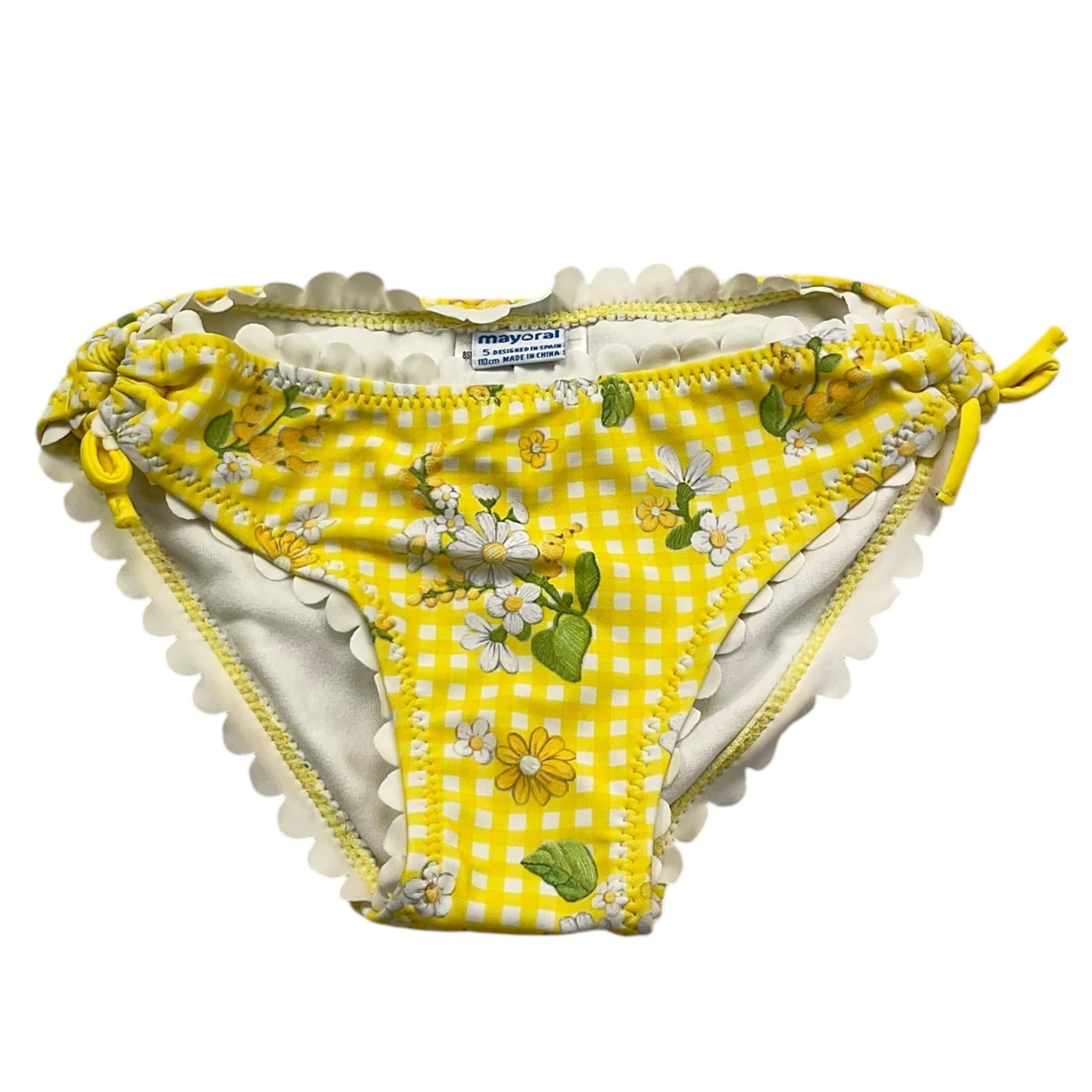 Mayoral Costume Mutandina Fantasia Quadretti per Bambina 36044 GIALLO MAYORAL 