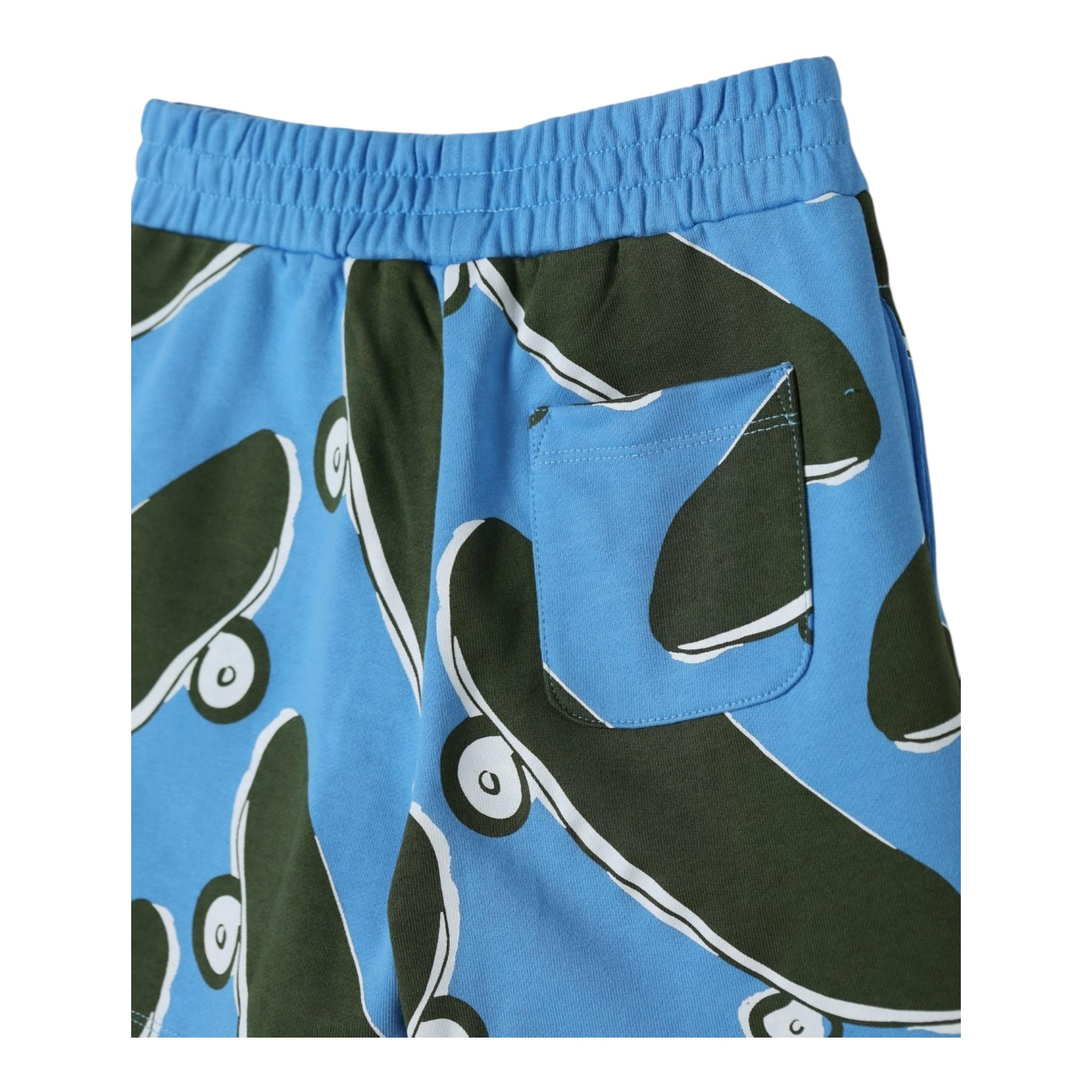 Stella Mccartney Bermuda Tinta Unita con Stampa per Bambino TW6Q59 COBALTO STELLA McCARTNEY 