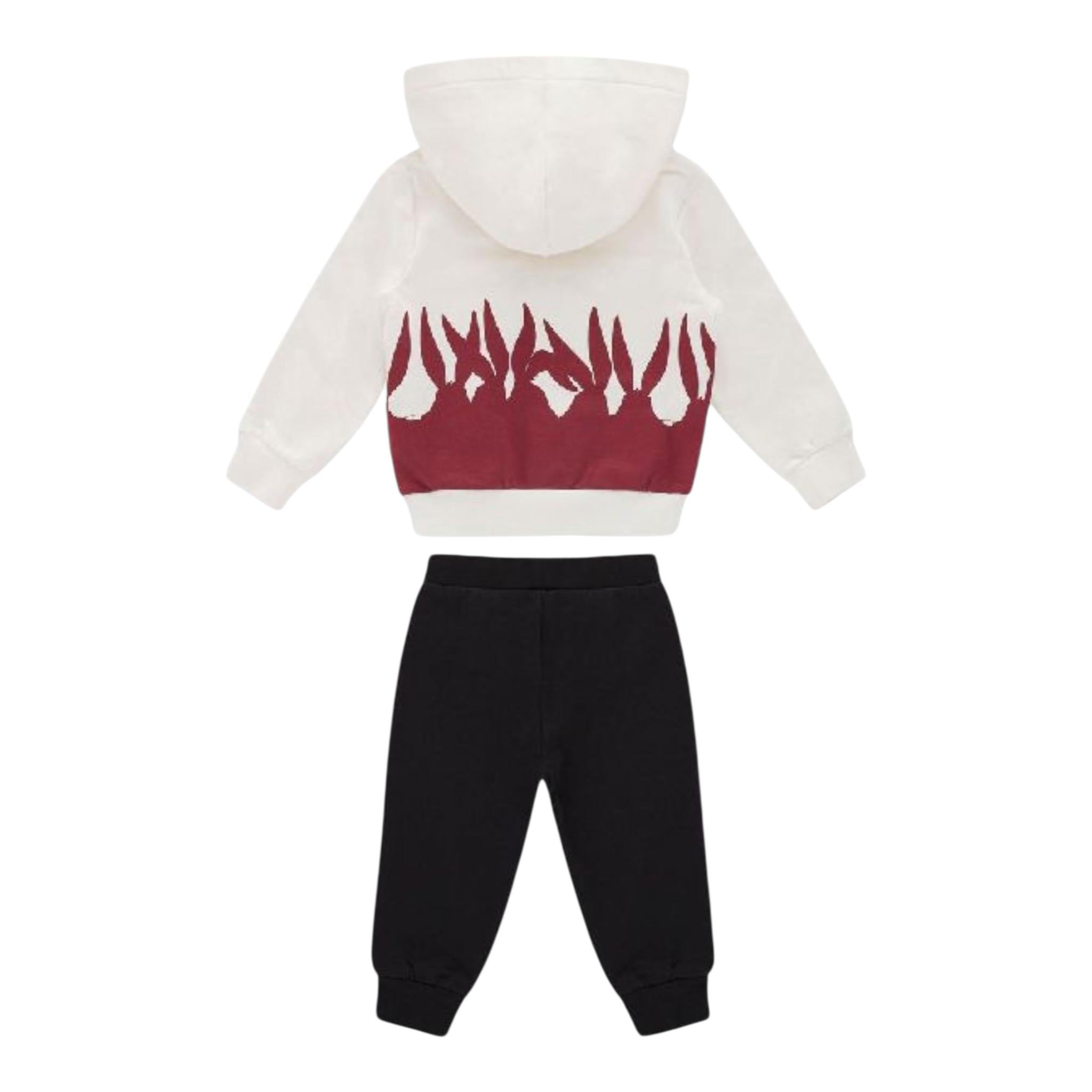 ICEBERG completo bicolore 2pz felpa-pantalone Bianco/nero per Bambino CFICE5305NB BIANCO/NERO ICEBERG 