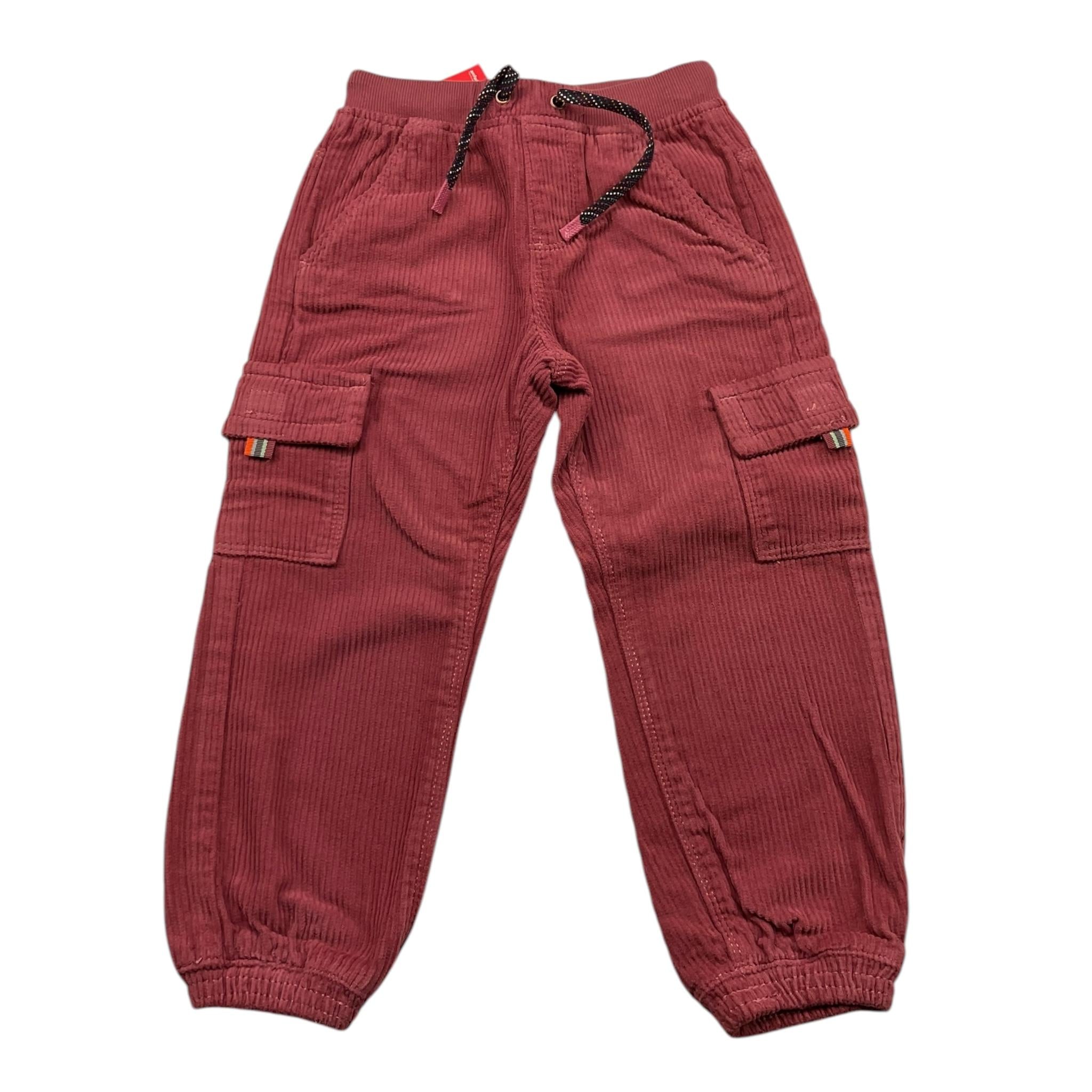 BOBOLI pantalone in velluto tinta unita con elastico in vita Ruggine per Bambino 339072J RUGGINE BOBOLI 