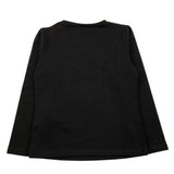 LIU JO shirt girocollo tinta unita con stampa paillettata Nero per Neonata KF4118N NERO LIU JO 