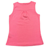 Fun &amp; Fun Einfarbiges Tanktop mit Rundhalsausschnitt in Rosa für Mädchen