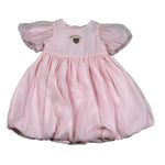 Moschino Abito Tinta Unita con Stampa per Neonata MDV0DE ROSA MOSCHINO 