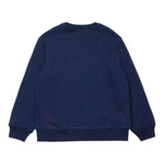 DSQUARED2 felpa girocollo tinta unita con stampa Blu per Bambino DQ2469X BLU DSQUARED2 