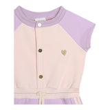 Carre'Ment Beau Rosa Halbarm-Einteiler-Overall für Baby-Mädchen