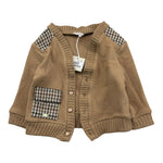 LE BEBE' cardigan tinta unita con microfantasia Cammello per Neonato LBB5184 CAMMELLO LE BEBE' 