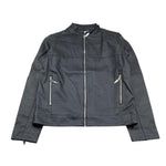 Iceberg Giubbino In Ecopelle Tinta Unita con Zip per Bambino GBICE5101J NERO ICEBERG 