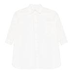 Dou Dou Camicia Tinta Unita Manica Lunga per Bambina DW1A20 BIANCO DOU DOU 