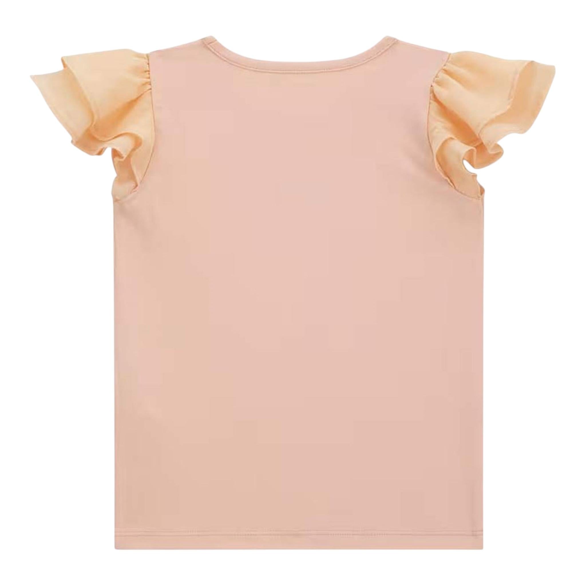 Guess Canotta Girocollo con Maniche In Tulle Tinta Unita con Stampa per Neonata K4GI20K6YW1 PESCA GUESS 