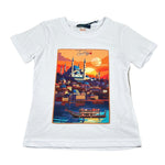 Move T-Shirt Tinta Unita Girocollo con Stampa per Bambino TURCHIA BIANCO MOVE 