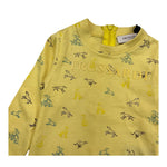 TRUSSARDI body tinta unita con logo manica lunga Giallo per Neonato TIA25169 GIALLO TRUSSARDI 