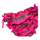 F**K Costume Modello Slip Tinta Ujnita con Fantasia  per Bambina FJ240043X05 FUXIA F**K 