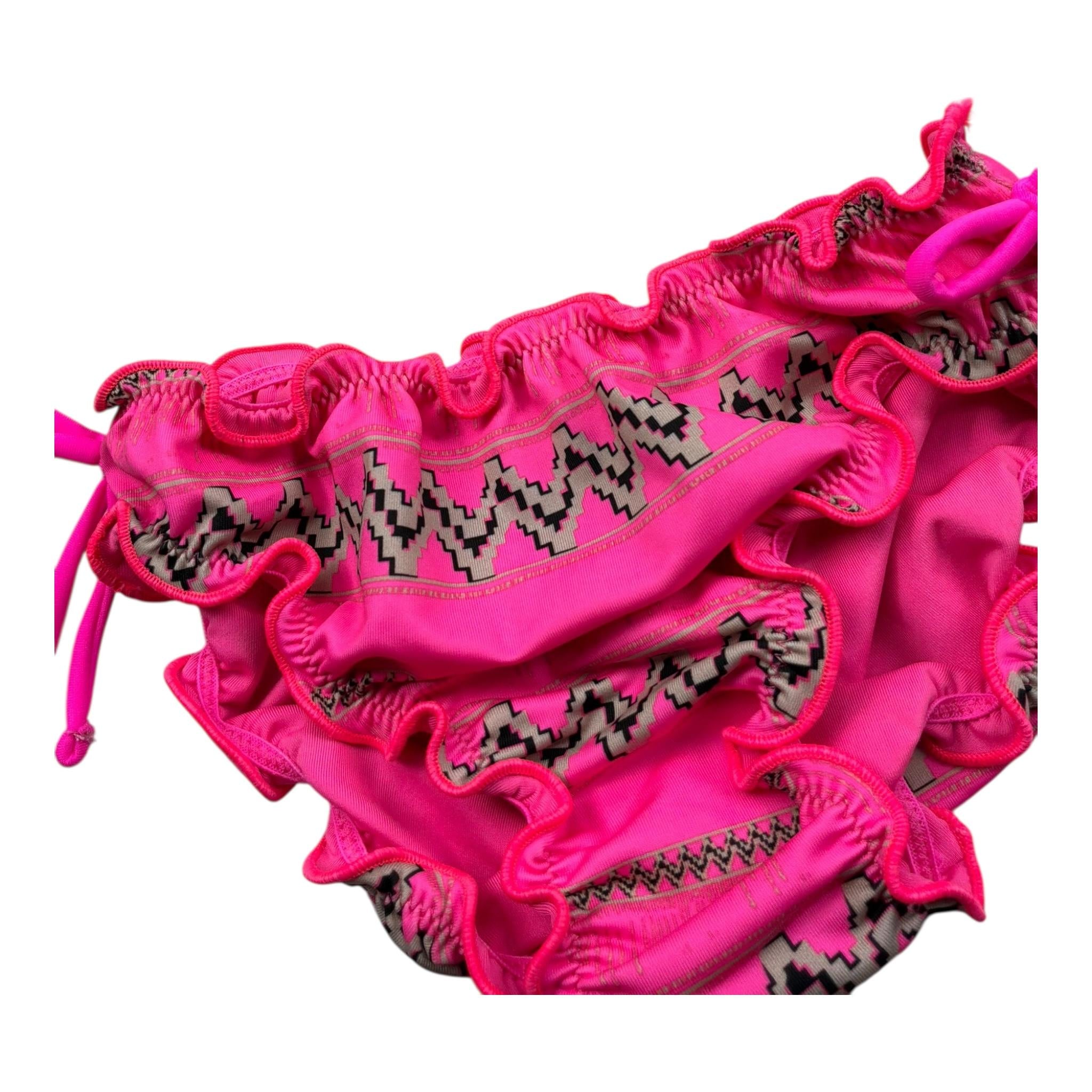 F**K Costume Modello Slip Tinta Ujnita con Fantasia  per Bambina FJ240043X05 FUXIA F**K 