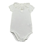 Calamaro Body Mezza Manica Tinta Unita con Colletto per Bambina 19109J PANNA CALAMARO 