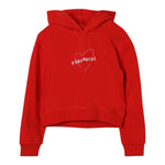 DSQUARED2 felpa chiusa cn cappuccio tinta unita con stampa logo Rosso per Bambina DQ2441X ROSSO DSQUARED2 