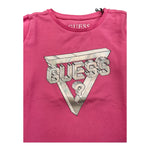 GUESS shirt gircollo tinta unita con logo Rosa per Neonata K2BI16J1311 ROSA GUESS 