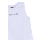 Patrizia Pepe Canotta Tinta Unita con Brillantini per Bambina 7M0813 BIANCO PATRIZIA PEPE 