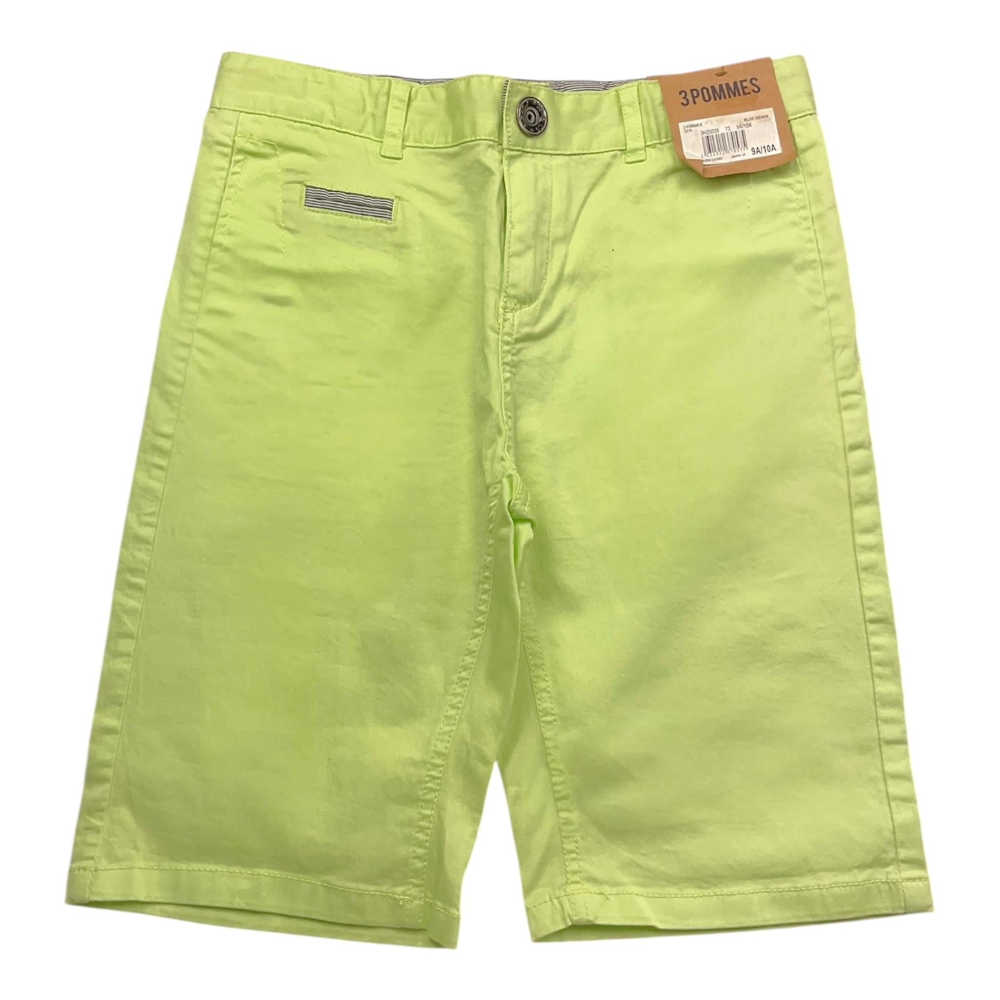 3 Pommes Bermuda Tinta Unita con Girovita Regolabile per Bambino 3H25035 VERDE 3 POMMES 