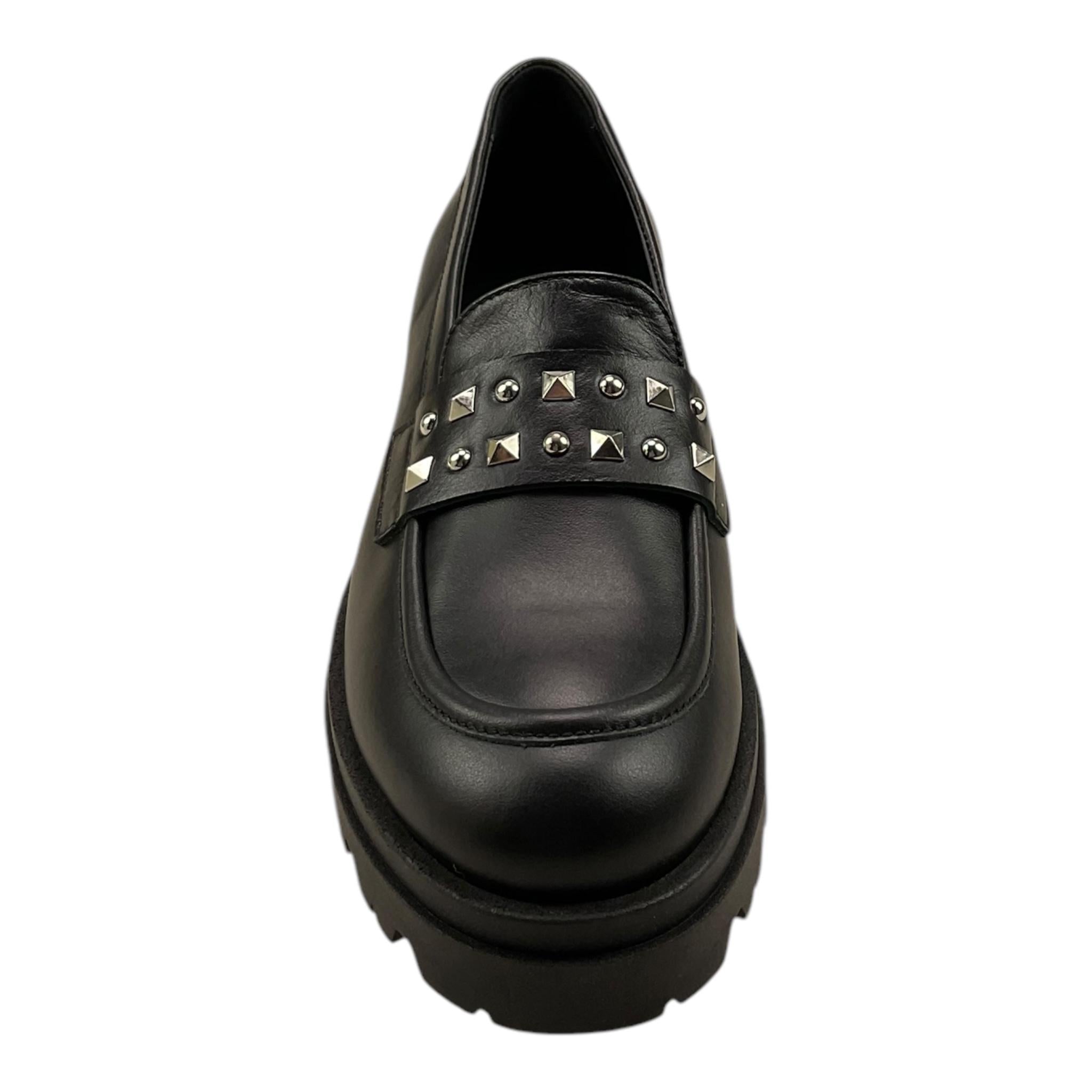 TWINSET mocassino tinta unita con borchie Nero per Bambina 242GCJ024 NERO TWINSET 