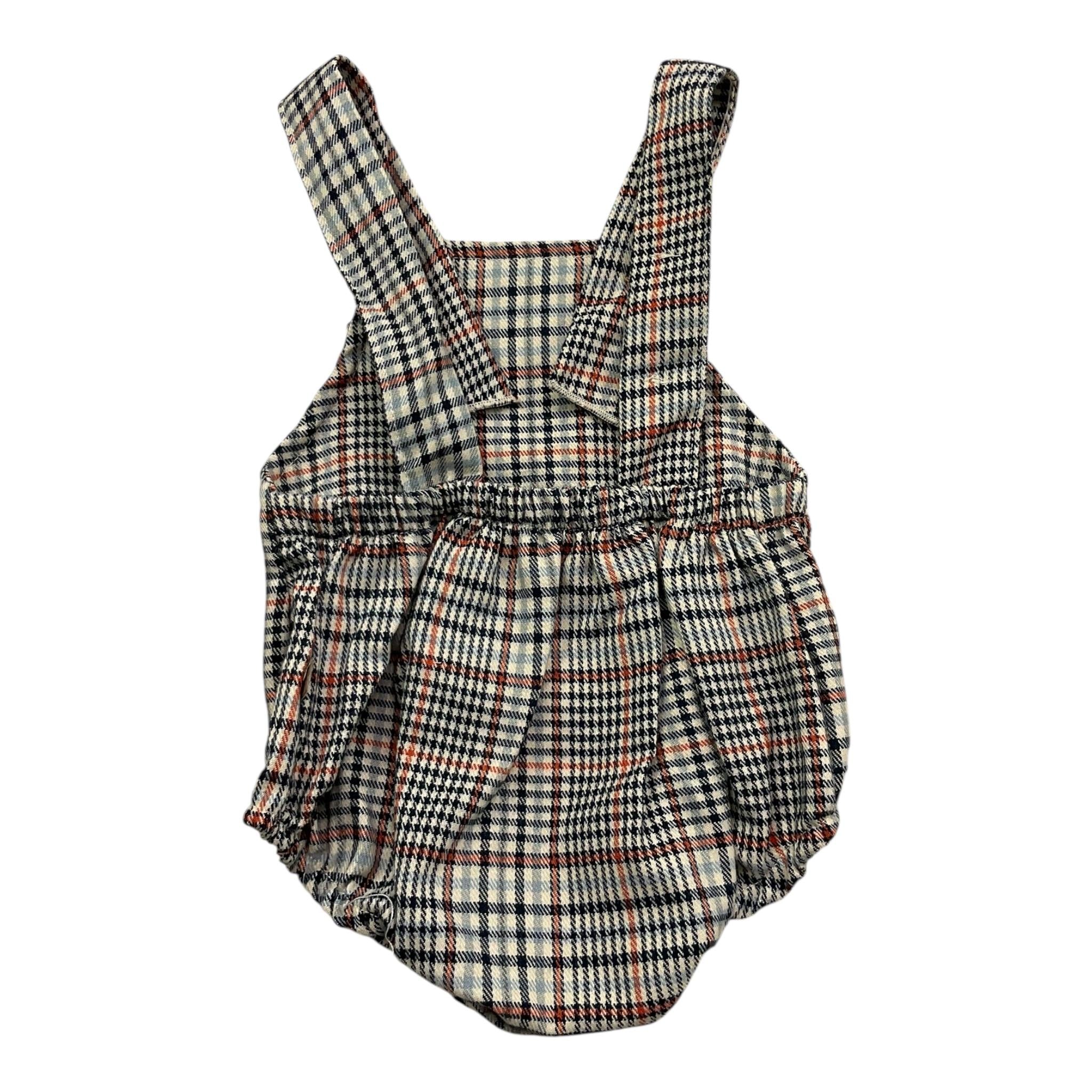 CALAMARO salopette tinta unita fantasia a quadri Bianco per Neonato 32456 BIANCO CALAMARO 