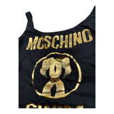 Moschino Costume Intero Tinta Unita con Stampa per Bambina A7123 NERO MOSCHINO 