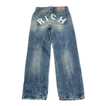 John Richmond Jeans Tinta Unita con Strappi per Bambina RGP26221JE AZZURRO JOHN RICHMOND 