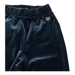 MONNALISA pantalone tinta unita modello zampa in velluto Blu per Bambina 17D408X BLU MONNALISA 