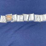 MOSCHINO t-shirt tinta unita girocollo con stampa Blu per Bambina HUM05F BLU MOSCHINO 
